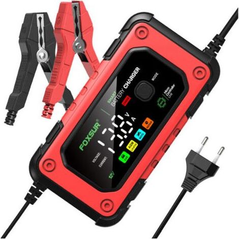 Mainteneur de Chargeur de Batterie Intelligent 12V/24V Protections Multiples de Réparation pour Voiture, Camion/AGM/Gel/Wet/SLA (1/4)