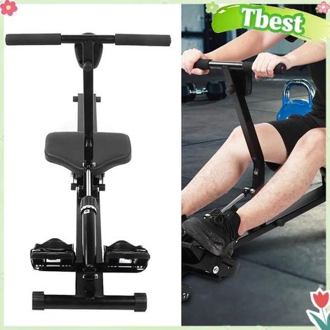 Tbest Rameur Machines D'Aviron, Machine à Aviron Aérobie de Résistance à L'air Pliable pour Usage Domestique, sport agres (1/5)