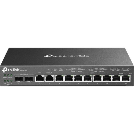 TP-Link Omada ER7212PC router cablato Gigabit Ethernet Nero (1/4)