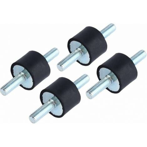 supporti antivibranti in gomma M6 per isolamento e smorzamento di pompe e compressori d'aria, con viti 20 x 15. (1/4)