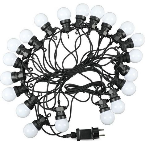V-TAC VT-71020 Ampoule led guirlande lumineuse chaîne 0,5W 6000K connectable PIN 10M avec ampoule eu prise - sku 7440