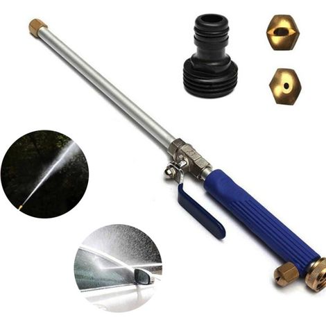 High Pressure Water Nozzle Spray Gun Water Lance with 2 Cleaning Nozzles Spray Nozzles Garden Hose Connector 46cm Hydro Jet Power Garden Shower. (1/4)