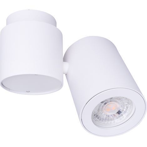 Spot plafond orientable rond blanc GU10 Barro Maxlight (1/4)