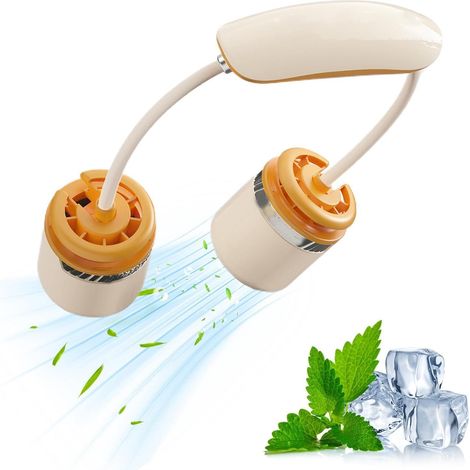 Ventilateur Cou Rechargeable Appareil Refroidissant Alimenté Par (1/5)