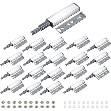 20 PCS Push to Open Aimant Poussoir Porte Placard Loquet Magnetique,Tampon Amortisseur pour Armoire Tiroir,Ouvre et Ferme la Porte avec Pression pour La Porte de L'armoire,Tiroir,Meuble et Placard (1/5)