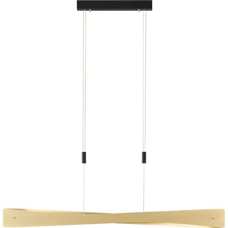 [NEUWERTIG] B-Ware Rothfels Lian Led Pendelleuchte Deckenlampe Hängeleuchte Lampe Messing Schwarz