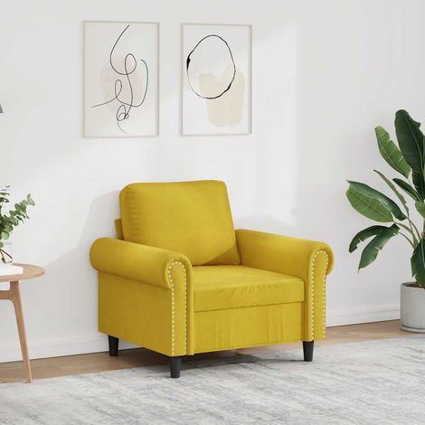 Sessel Gelb 60 cm Samt (1/5)