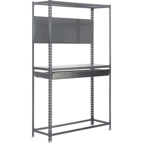 Estantería metálica sin tornillos SIMONAUTO de 3 estantes (200x100x40cm) GRIS