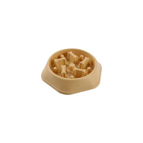 Gamelle d’alimentation lente pour chien et chaton, bol de nourriture lente – Animaux, couleur jaune– (1/5)