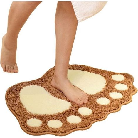 Tappetino antiscivolo per bagno, assorbente, 40 x 60 cm - Crezuo