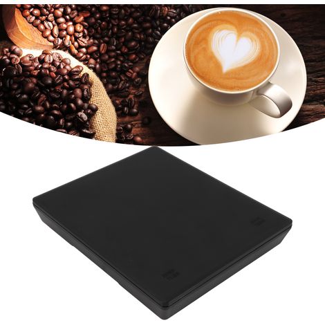 Mini balance à café avec écran LED dissimulé, interface USB-C, rechargeable, minuteur, idéale pour le café filtre, résistante aux hautes températures jusqu'à 135 °C, balance de cuisine domestique, pré (1/5)