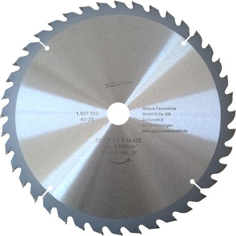 TrendLine Kreissägeblatt Ø 315 mm Bohrung Ø 30 mm Kreissägeblatt