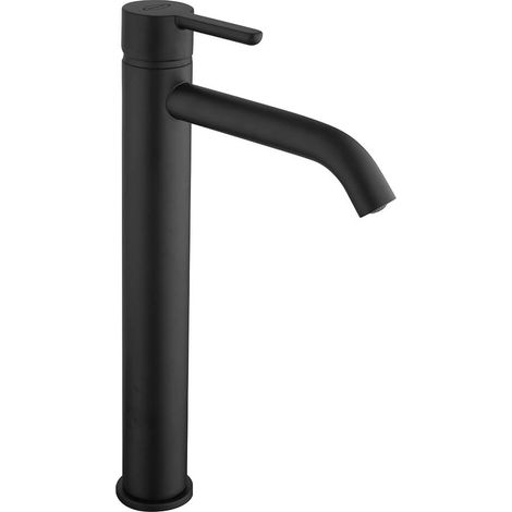 Miscelatore lavabo Sunset Yo alto senza scarico in ottone nero (1/2)