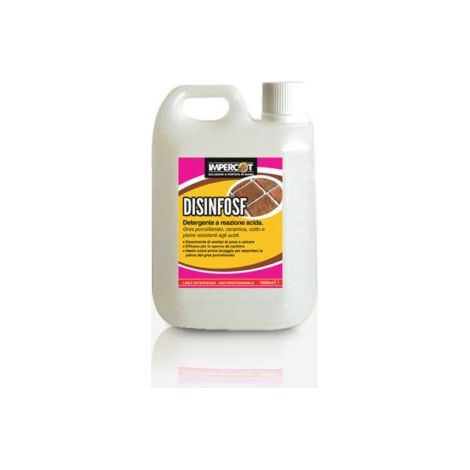 Disinfosf lt.1 detergente disincrostante gres, ceramica, cotto e pietre impercot
