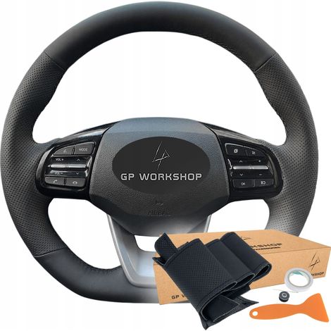 Diseño de la cubierta del volante para Hyundai Santa Fe IX35 2019-2024 (1/5)