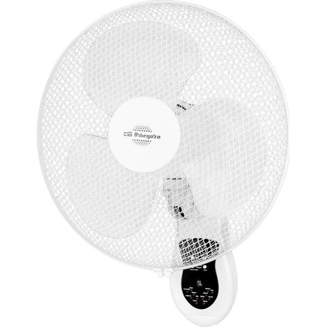 Orbegozo WF0242, Ventilatore da parete, Telecomando, 3 velocità di ventilazione, testa oscillante multiregolabile, timer, 40 W, colore bianco (1/5)