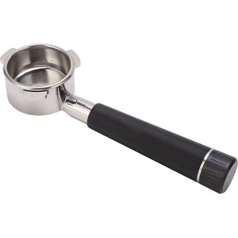 Porte-filtre à café en acier inoxydable sans fond, 54 mm, 3 oreilles, accessoire pour machine à café Breville série 8, noir (1/5)