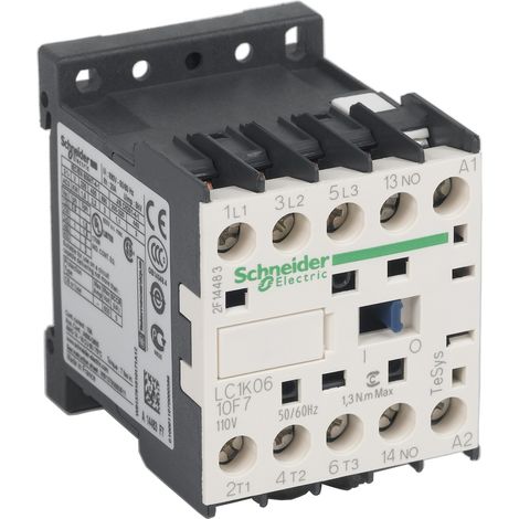 Contacteur de puissance 6A 3P 110V AC 1Z 0R LC1K0610F7