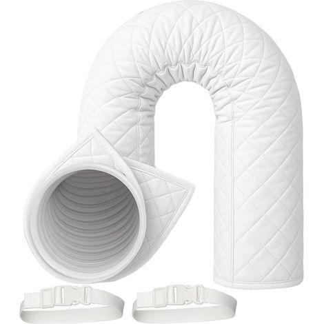 Gaine Isolation Tuyau Climatiseur Portable Enveloppe Isolante Pour Tuyaux Accessoires Polyvalents Pour Ventilation De Conduits Pour Maison Bureau Hôtel Dortoir Appartement (1/5)