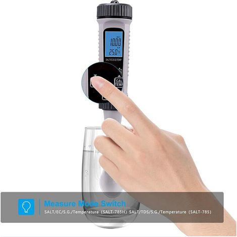 Hochpräzises digitales Wassertestgerät für Trinkwasser, Schwimmbäder, Aquarien und Hydrokulturen (1/4)