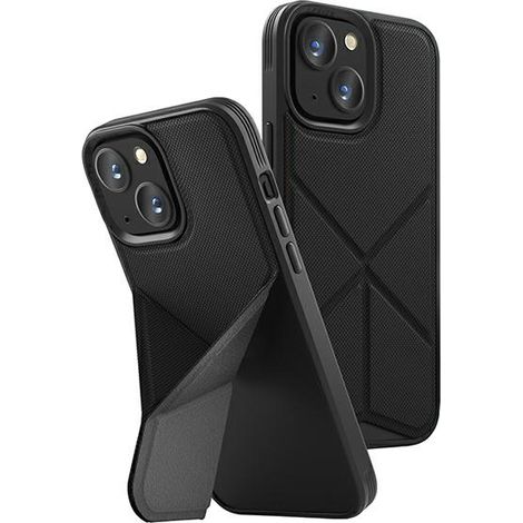 UNIQ Transforma iPhone 14 Plus / 15 Plus 6,7" Magclick Ladehülle Schwarz/Ebenholz (1/5)