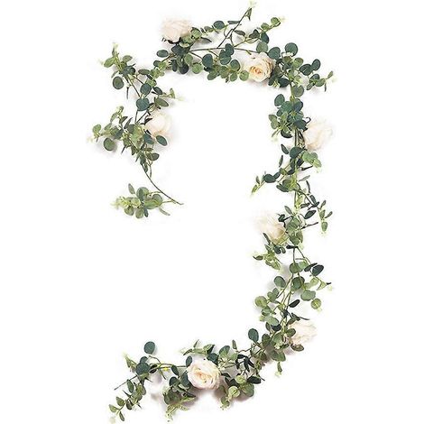 Guirlande de roses artificielles suspendues (3 pièces) (1/5)