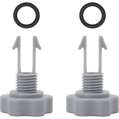 Pack de de 2 soupapes de décharge d'air et joint , XU,torique de rechange pour pompe de filtration Intex 10460 10264 - KZQ