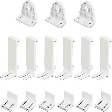 15 Pices Stores Pliants Stores Rouleau Sans Raccords De Perforation Stores Plisss Installation Facile Supports Fixes Supports Fixes (1/5)