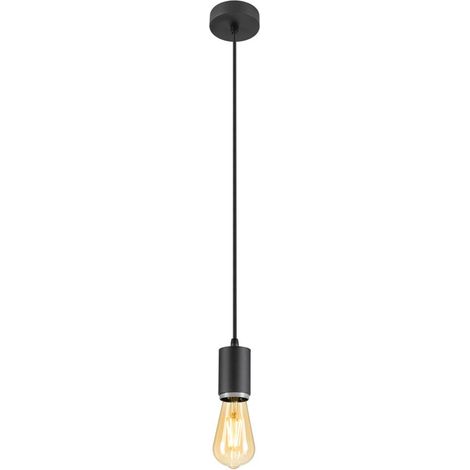 Suspension LALU® intérieur longueur 200 cm base E27 1 x max. 10 W noir - SLV - 1010285 (1/4)