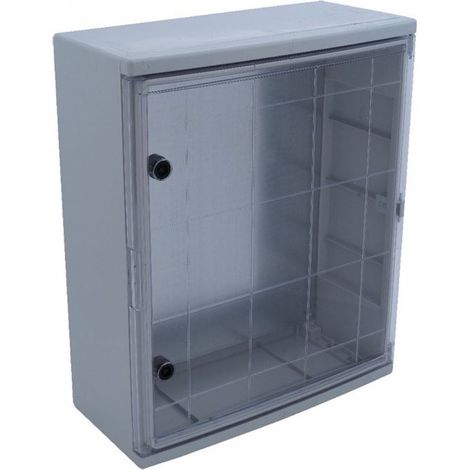 Coffret électrique ABS 600x500x220 étanche IP65 - Porte transparente - avec plaque de fond (1/5)