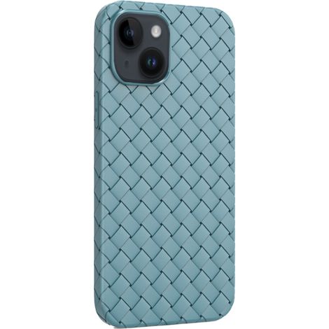 Diese Handyhülle ist für das iPhone 14 Plus konzipiert, unterstützt kabelloses Laden, besteht aus einem ultradünnen, halbtransparenten, mattierten Material, bietet doppelten Schutz und hat ein Design