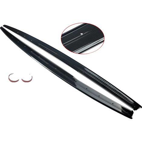 Faldones laterales, compatibles con sedanes compactos 2012-2018, estilo M Performance, aspecto de fibra de carbono. (1/2)
