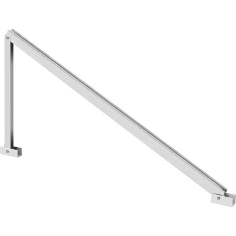 TPZ-A - TRIANGOLO APERTO IN ALLUMINIO ANODIZZATO PREMONTATO 30º/1750 (4 pz.)