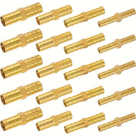 Kit de 20 raccords de tuyau en laiton — Adopte les normes de filetage américaines et européennes (1/5)