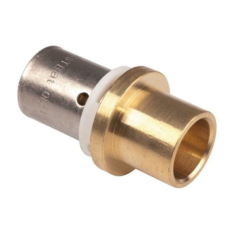 Raccord PER à sertir adaptateur cuivre/PER Ø16 - cu18