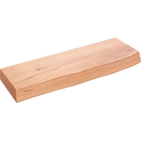 Étagère murale multiposition - Meuble Étagère murale marron clair 60x20x6 cm bois chêne massif traité -BV94222 (1/4)