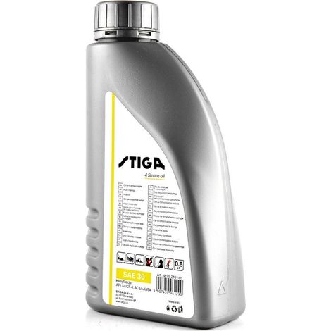 Huile pour tondeuse à gazon NAC Honda Briggs Loncin Stiga SAE30 0,6 L SL/CF