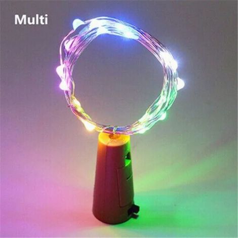 Guirlandes lumineuses LED colorées pour bouteilles de bar, guirlandes de Noël de 2 mètres, guirlandes lumineuses en laiton (1/5)