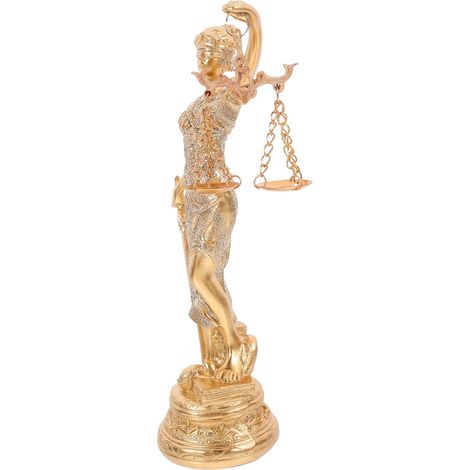 Statue de Déesse de Justice Résine Sculpture Décorative pour Maison et Bureau Statue de Dame de Justice pour Étagère et Bureau (1/5)