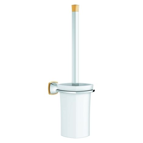 Toilettenbürstengarnitur Grandera 40946 chrom/gold (1/4)