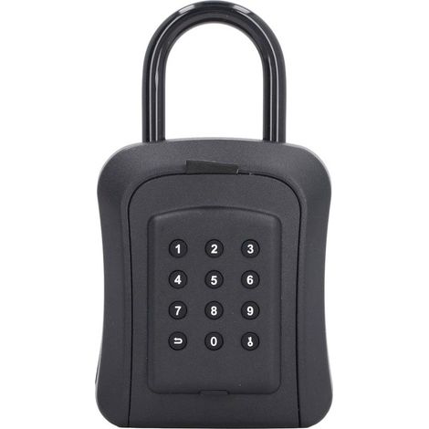 Boîte de verrouillage de clé Mur à six chiffres combinaison de mot de passe de mot de passe de rangement clé de rangement résistant à la rouille résistante pour les agents (Type de mot de passe) (1/4)