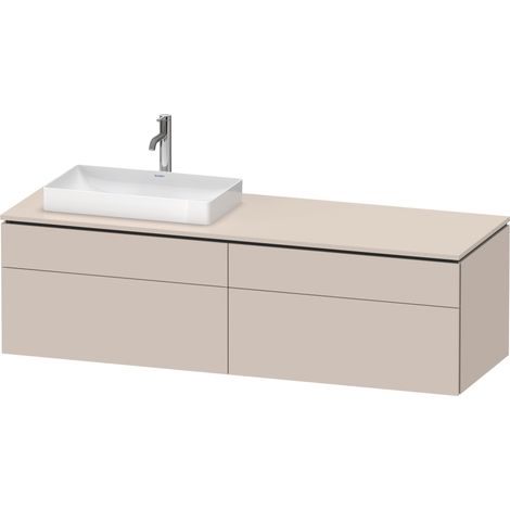 Duravit L-Cube Konsolenwaschtischunterbau wandhängend, inklusive