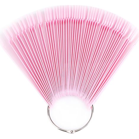 50 bâtonnets palette en forme d'ongle, lot de 50 pièces, outil de pratique pour vernis semi-permanent, présentoir de manucure, faux ongles à coller (1/5)