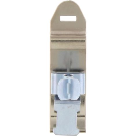 CONTA-CLIP EMV Klammer auf Montagefuß SABKM Schirmklammer für Tragschiene TS 35/7,5 Schirmdurchmesser 3,0mm - 12,0mm für Tragschiene TS 35/7,5 mit Zugentlastungsbügel - 1 Stück