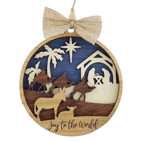 Décorations de Noël en bois, décorations pour sapin de Noël B-- (1/5)