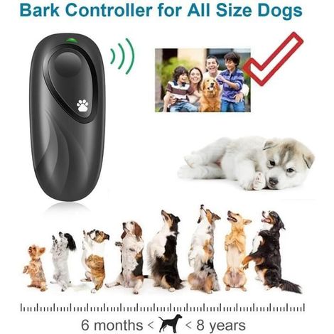 Répulsif Portable pour chiens Appareil d\'entraînement à ultrasons pour chiens équipement Anti-aboiement sans aboiement accesso (1/2)