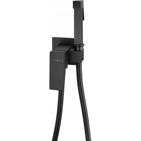 Mexen Cube mélangeur bidet encastré avec set ponctuel, noir - 7599150-70 (1/3)