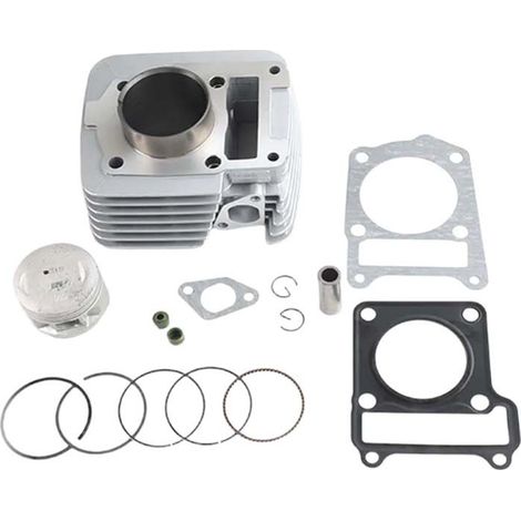 Piston parts for Yamaha TTR125 cylinder kit, TTR-125 cylinder, XTZ125 cylinder block, YBR125. (1/4)