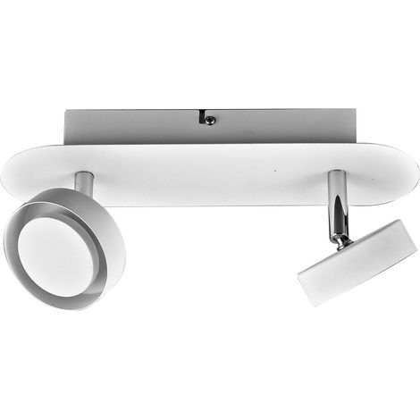 Applique/plafonnier LED Italux Alexa blanc 2x 10W 3000K