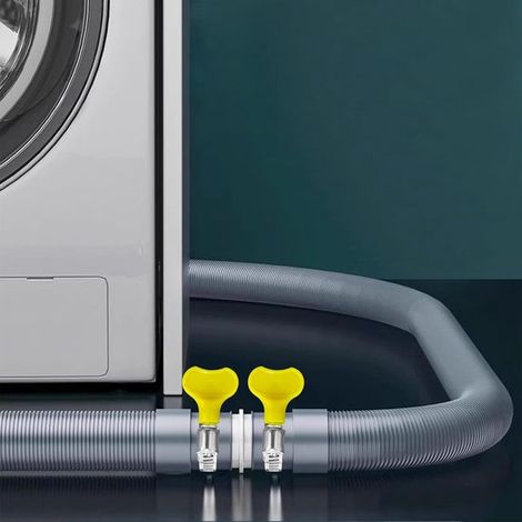 Ablaufschlauch für Waschmaschinen Universeller Ablaufschlauch Ablaufschlauchverlängerung Verstärkt und robust Vollautomatischer Lüfterschlauch 1, (1/5)